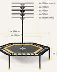 Höhenverstellbares Fitness Trampolin SP-T-110 SportPlus 