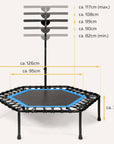 Höhenverstellbares Fitness Trampolin SP-T-110 SportPlus 