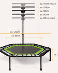 Höhenverstellbares Fitness Trampolin SP-T-110 SportPlus 