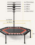Höhenverstellbares Fitness Trampolin SP-T-110 SportPlus 