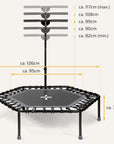 Höhenverstellbares Fitness Trampolin SP-T-110 SportPlus 