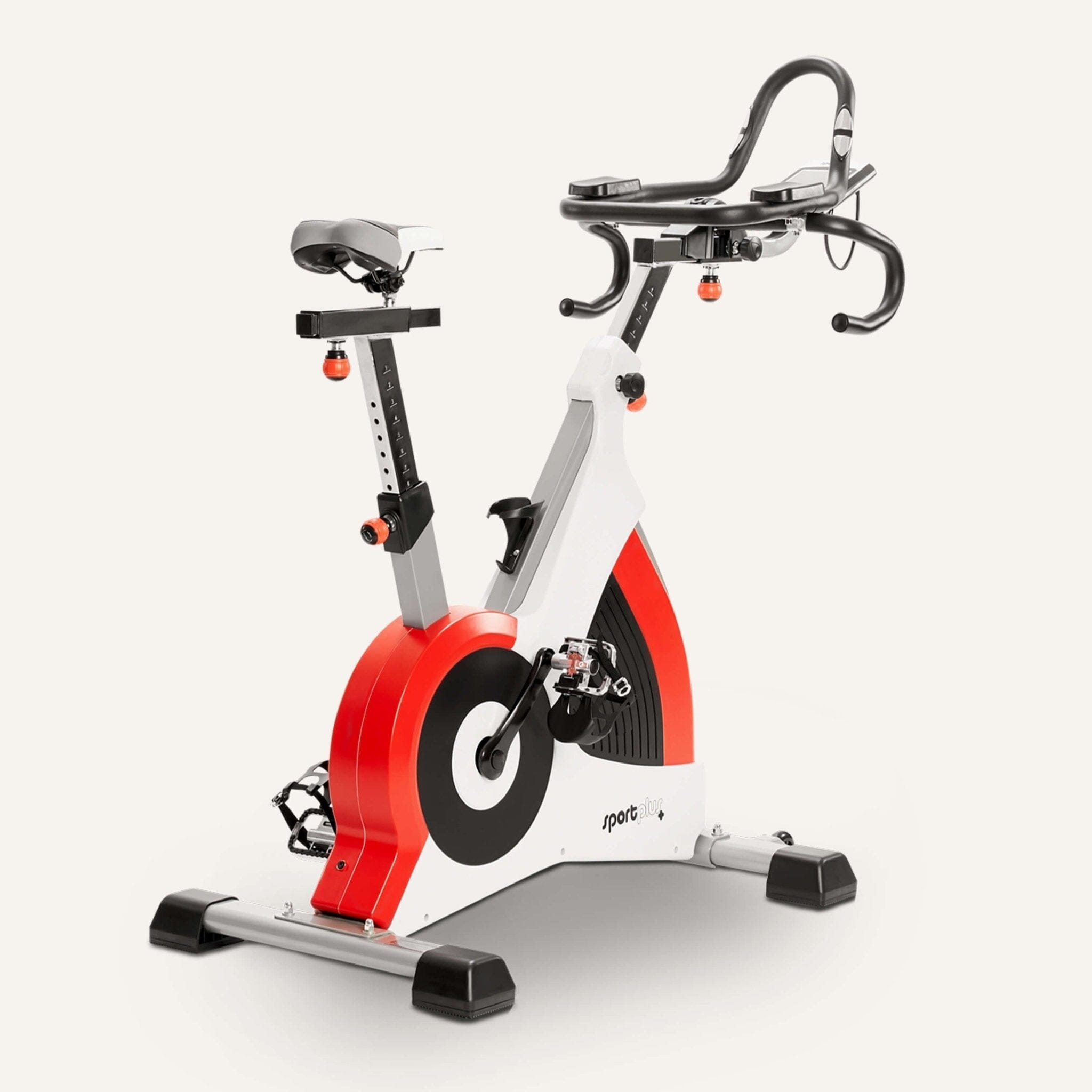 Indoor Cycle Speedbike/ Ergometer mit Wirbelstrombremse SP-SRP-3000 & 3100 SportPlus Snow/Red (SP-SRP-3000) 