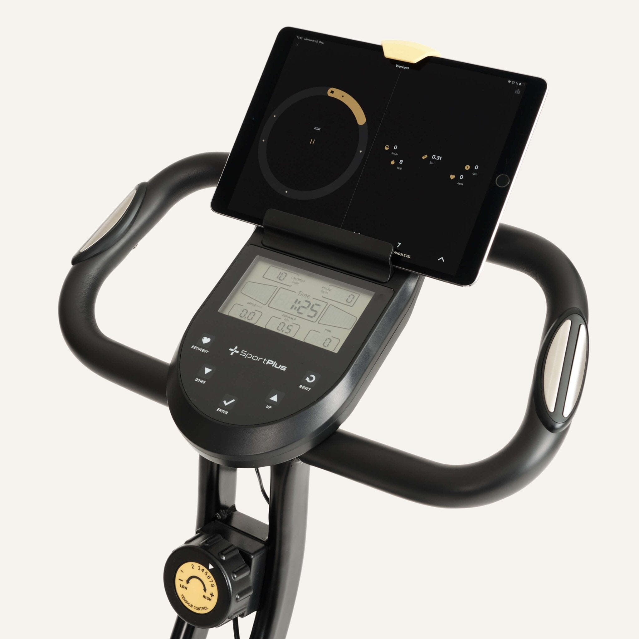 Klappbarer Heimtrainer (S-Bike) mit Rückenlehne & App-Kompatibilität SP-HT-1300-iE SportPlus 