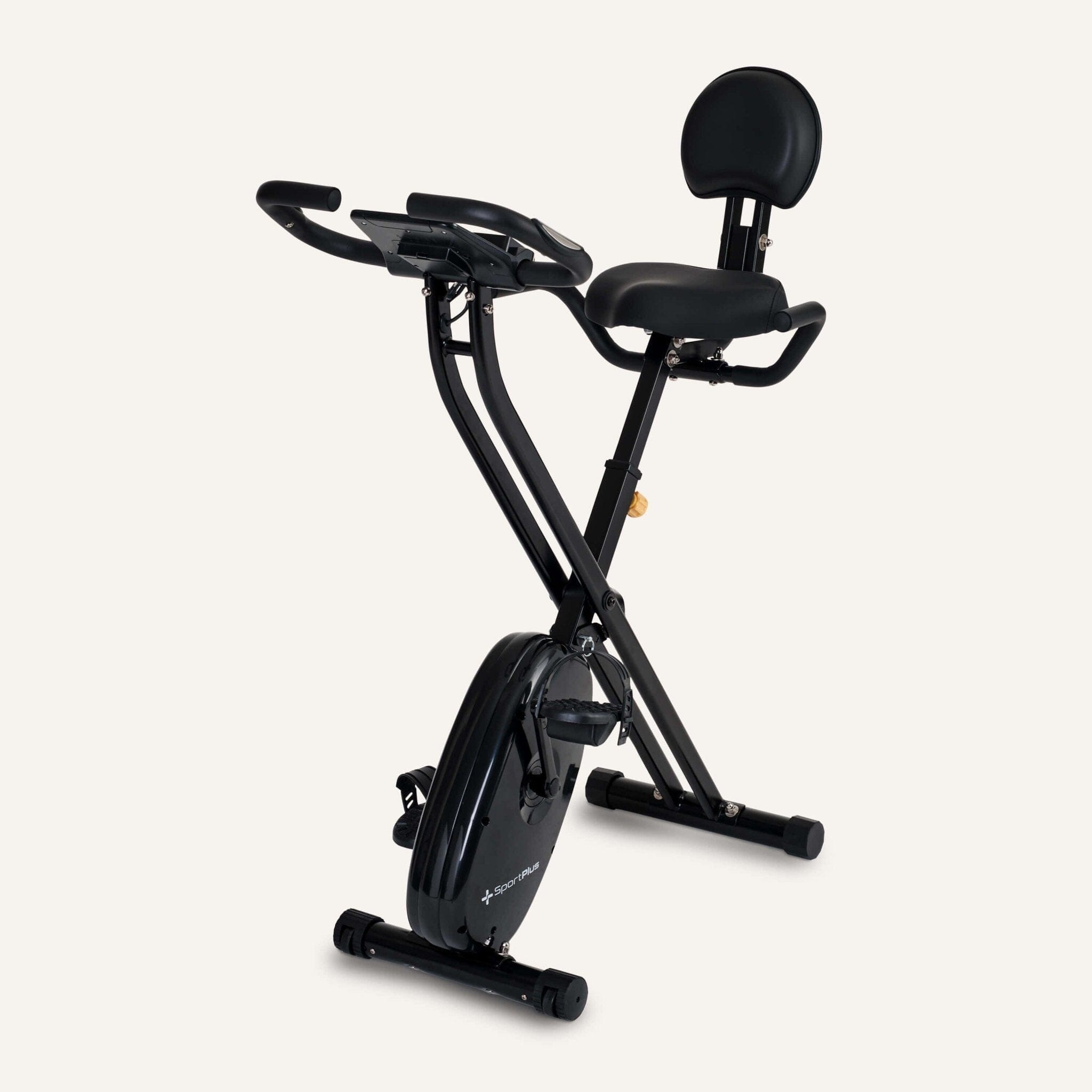 Klappbarer Heimtrainer (X-Bike) Computer gesteuert mit Rückenlehne & App-Steuerung SP-HT-1004-iE SportPlus 