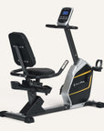 Liegeheimtrainer mit App-Steuerung & 9 kg Schwungmasse SP-RB-9900-iE SportPlus Black/Sun 