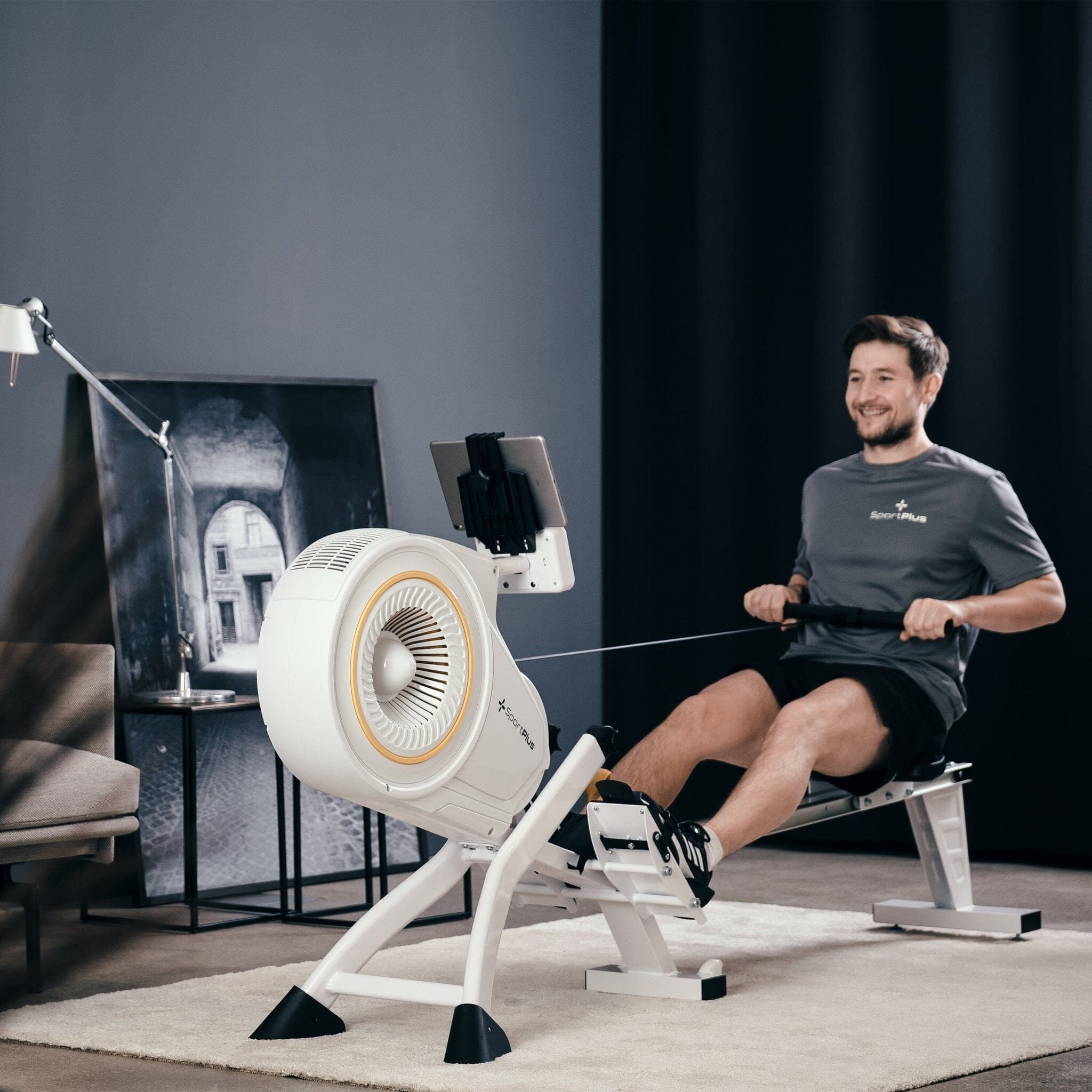 Rudergerät mit Luftwiderstand &amp; App-Kompatibilität SP-MR-010-iE SportPlus 